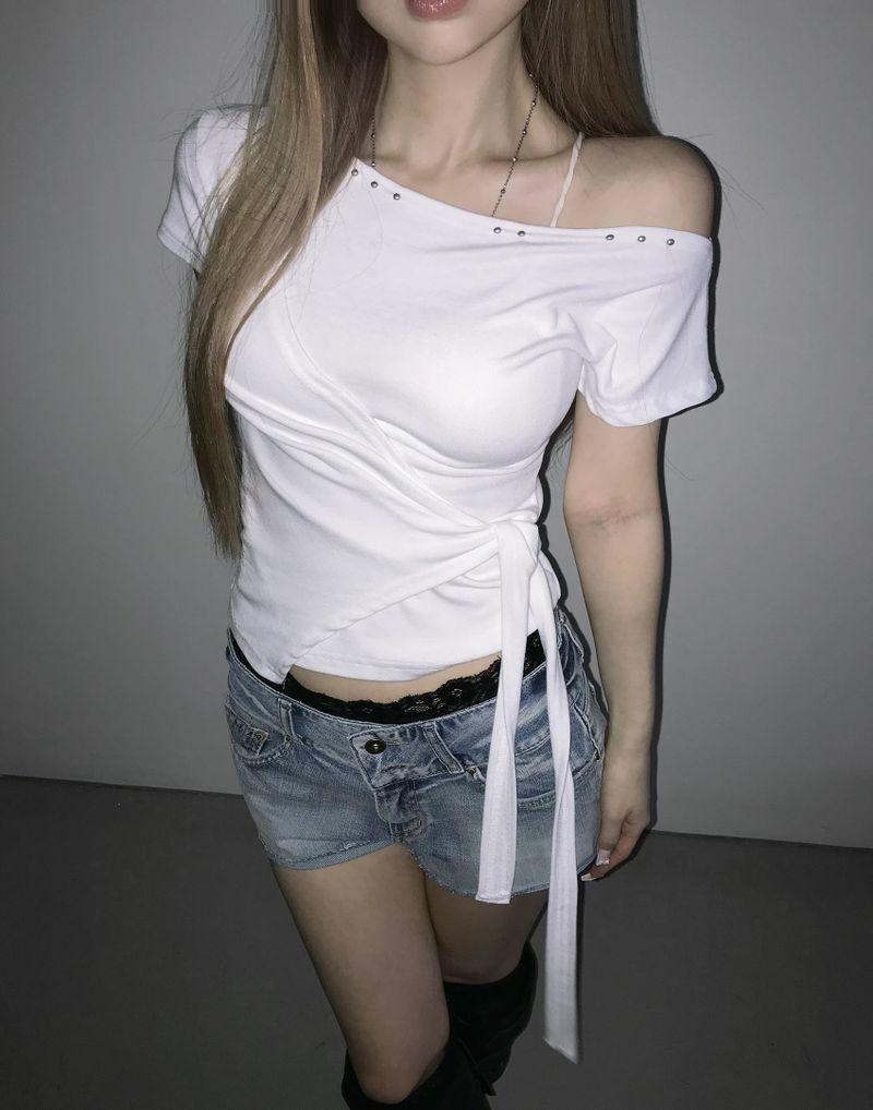 hdden tie top(3 color)
