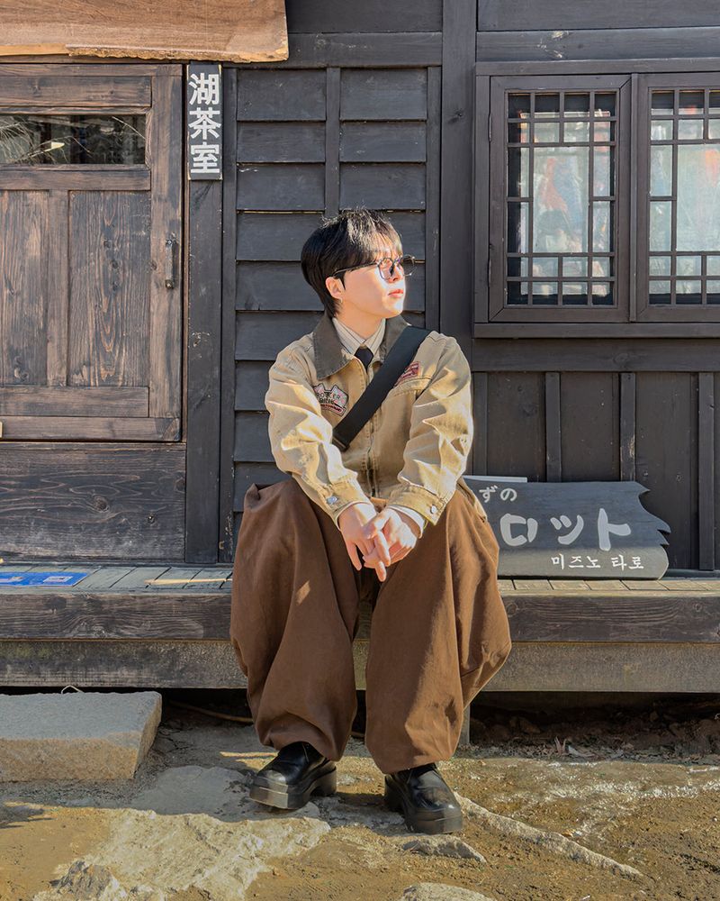 Cuff Bizo Balloon Cotton Pants