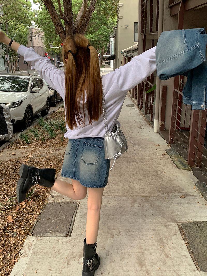 [MADE] Dune Y2K denim mini skirt