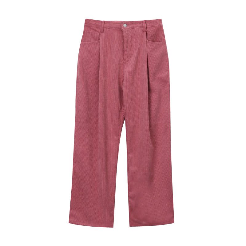 LMN Kubo One Tuck Corduroy Wide Pants (7 colors)