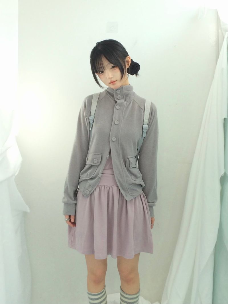 ner.ui.bin（ノエビン）の「ソフトタッチ ラグラン ニット ジャケット（ジャケット/アウター）」