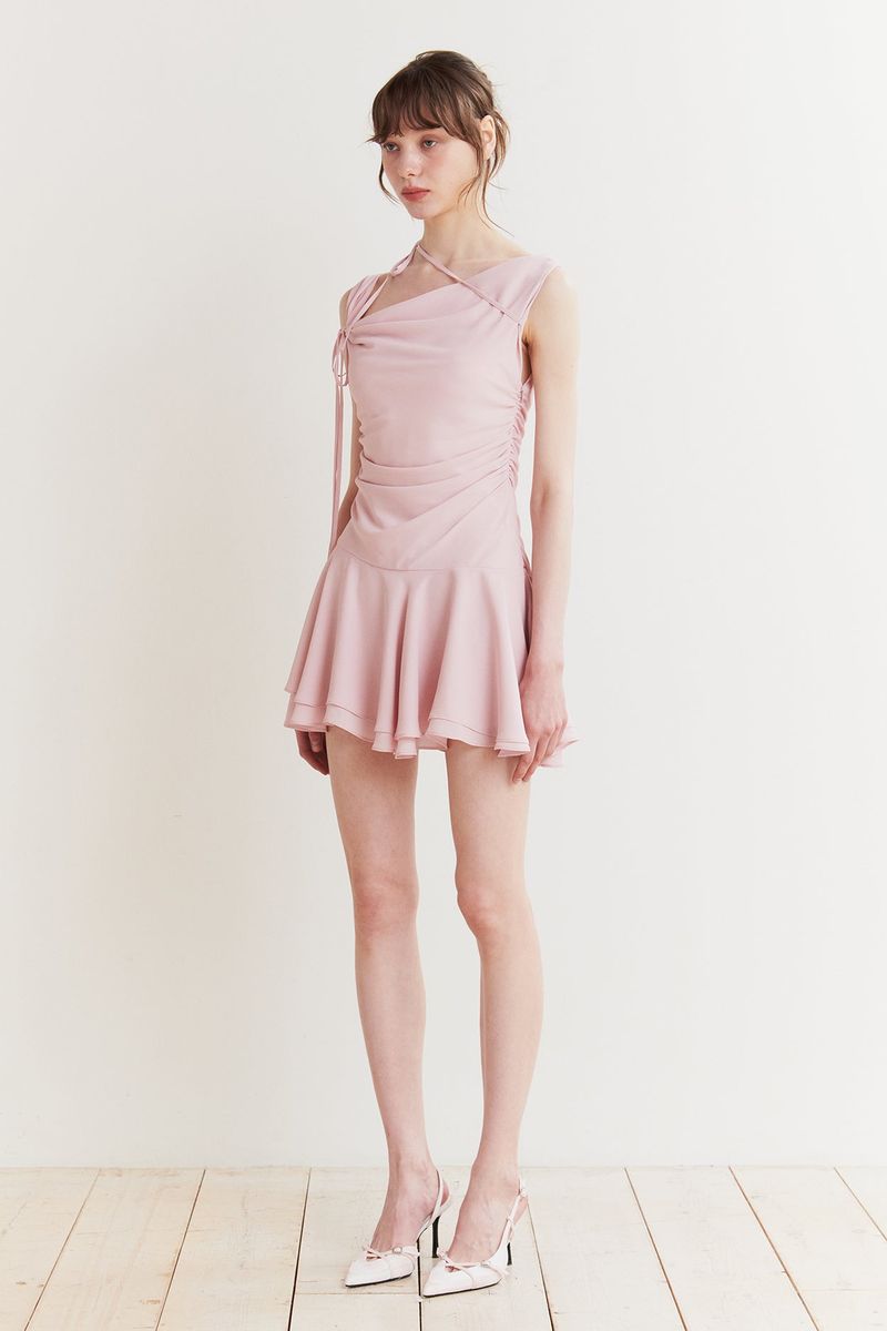 LILY FRILL DRESS pink