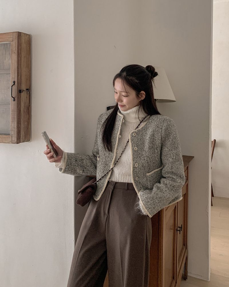Wool tweed jacket