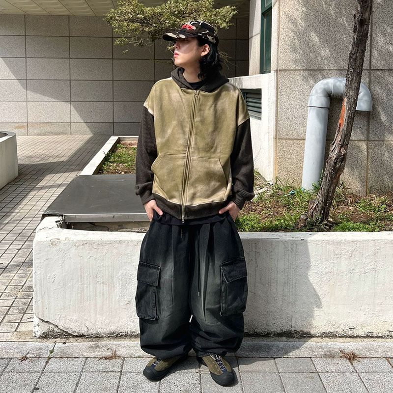 Wide Y2K Cargo Balloon Pants