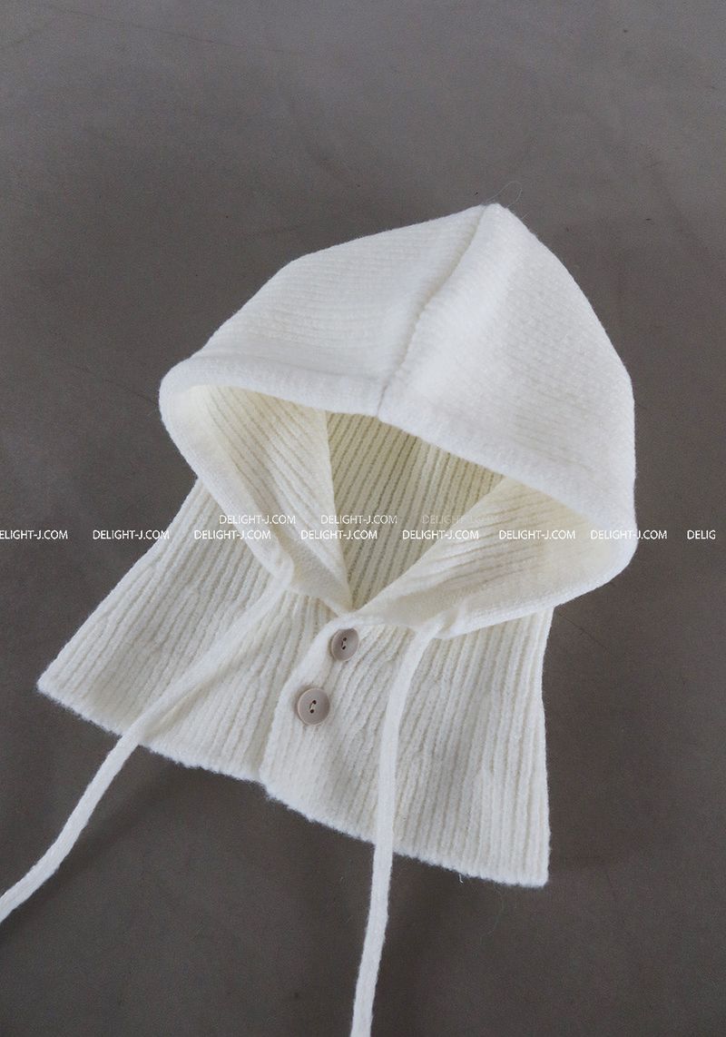 Button neck warmer hood bara clava