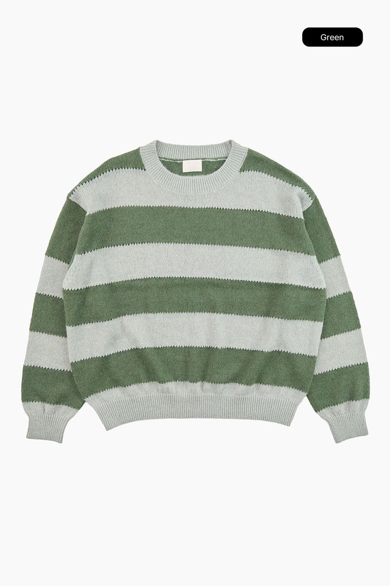 Moss stripe knit