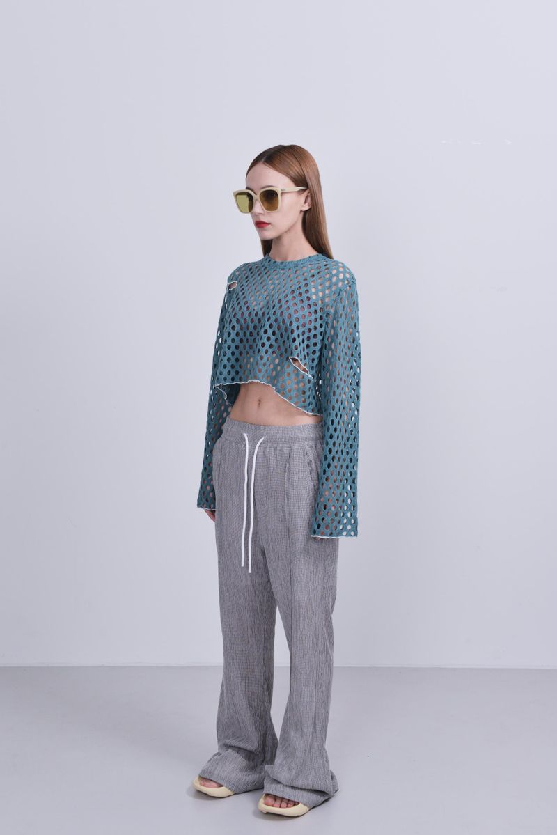 banding bootcut pants