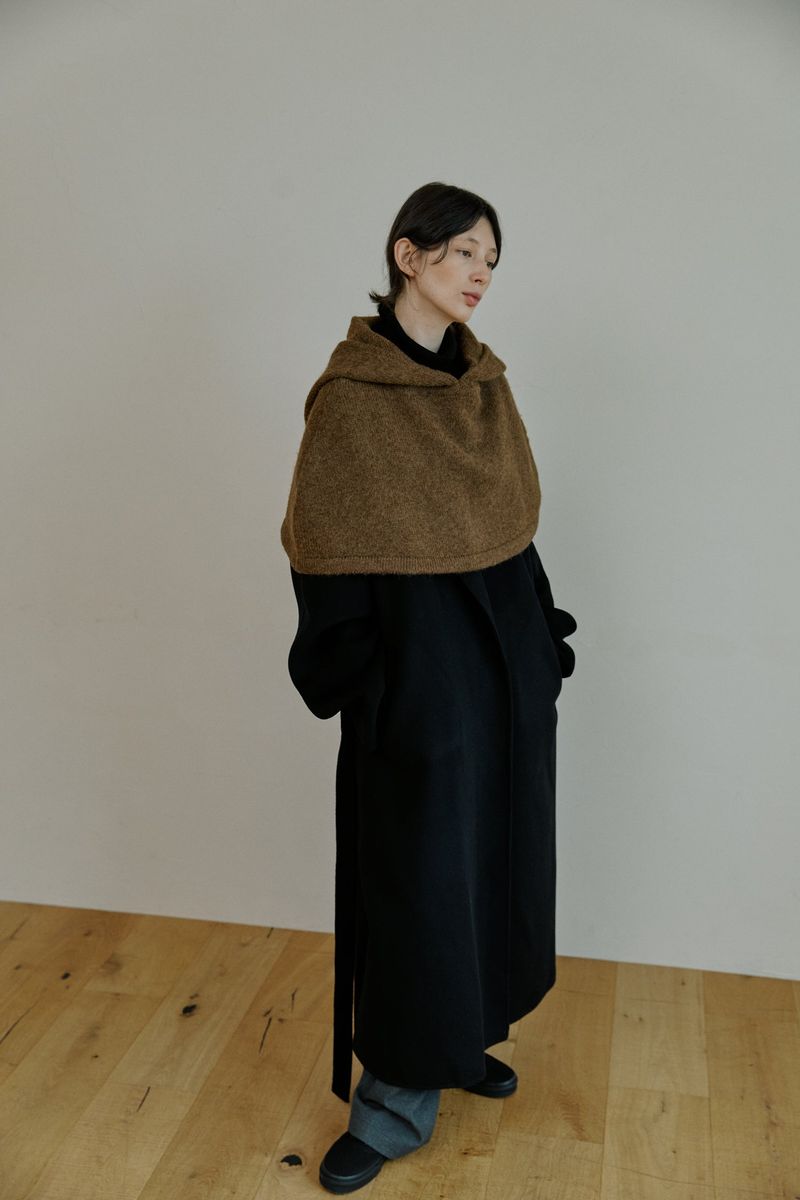 unisex handmade coat black