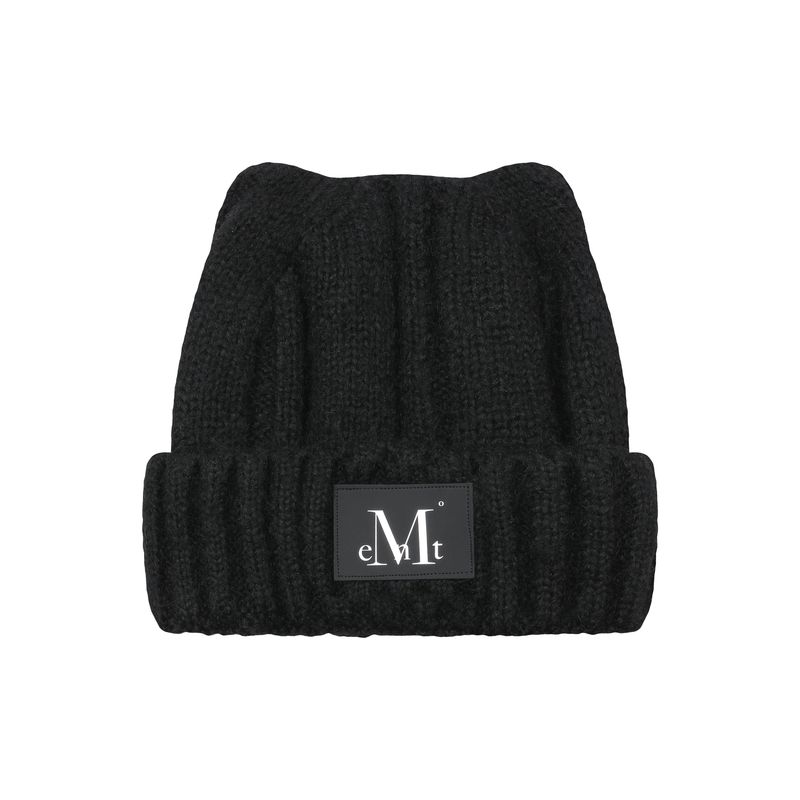 MUCENT（ムセント）の「MISTY LEATHER PATCH CAT BEANIE（Hats）」