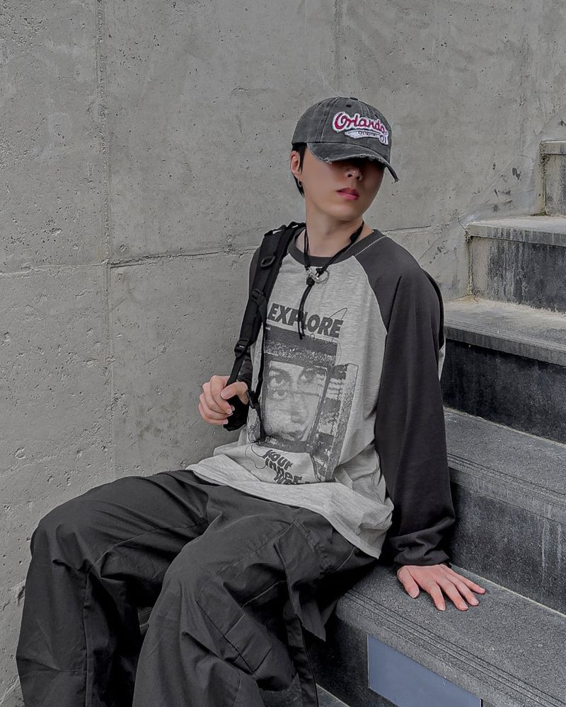 EX Raglan Long Sleeve T-shirt