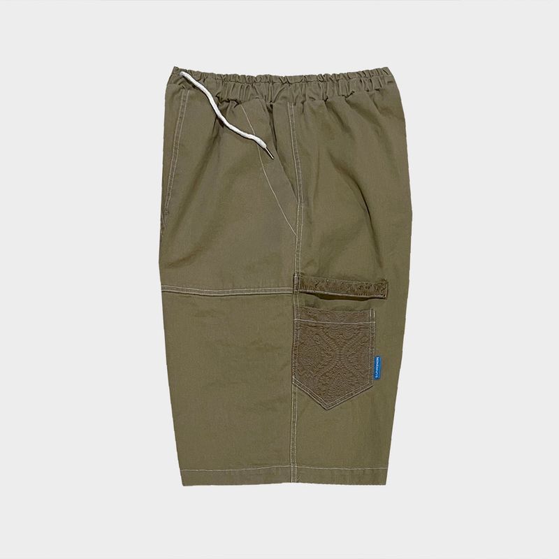 bio jacquard pocket shorts_beige