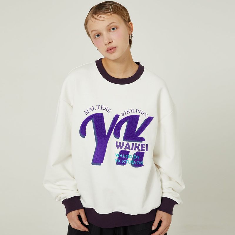 YK boucle artwork sweatshirt