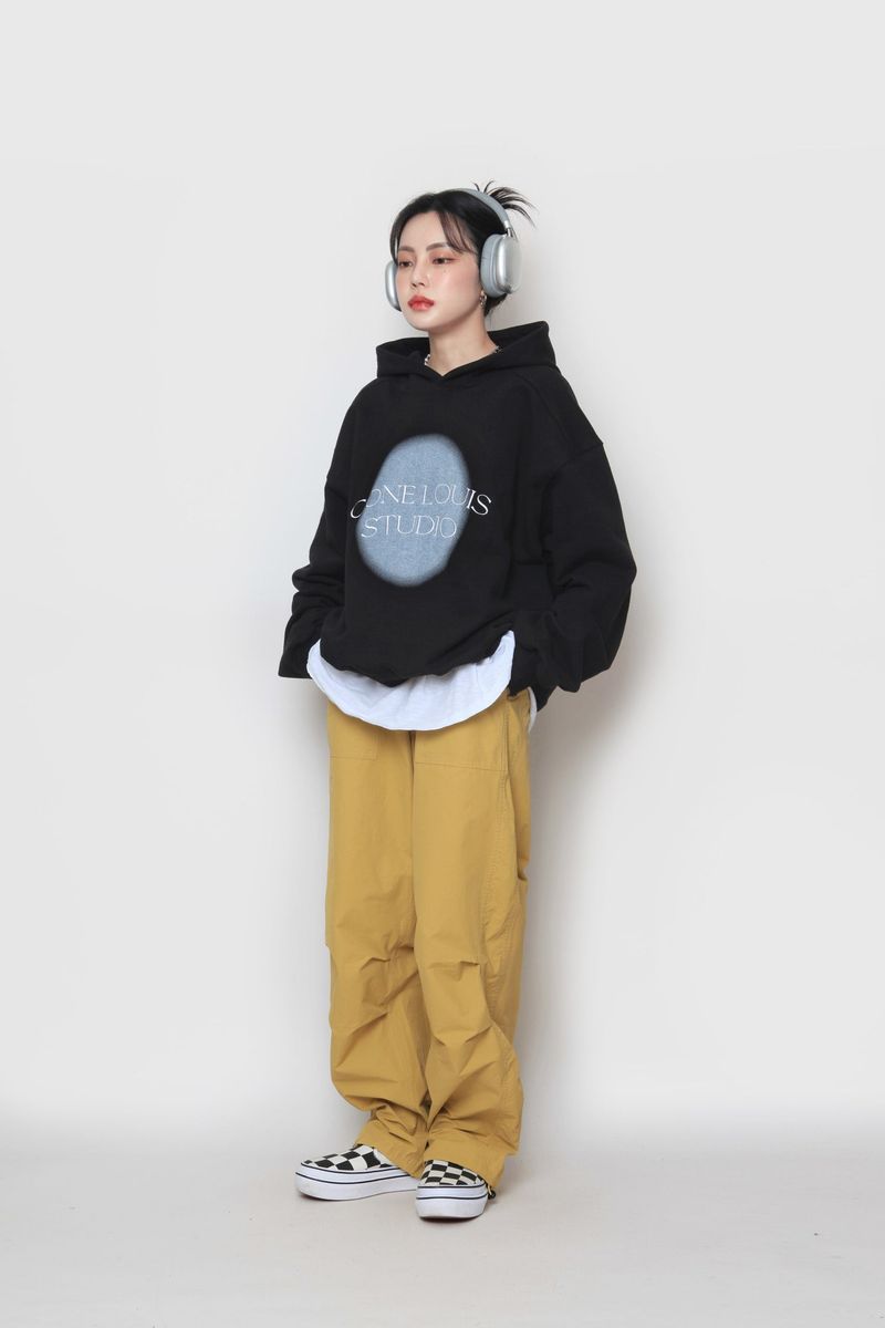 Spray Painting Embroidered Hood