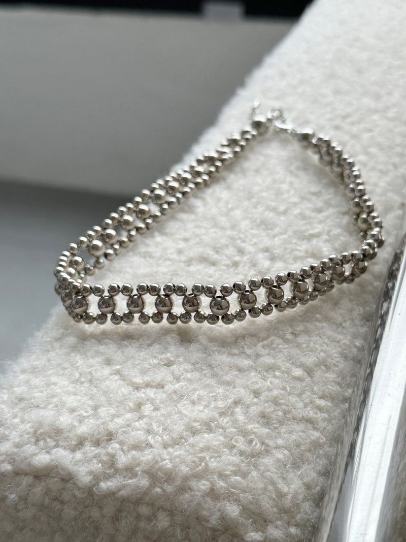 lace ball chain necklace