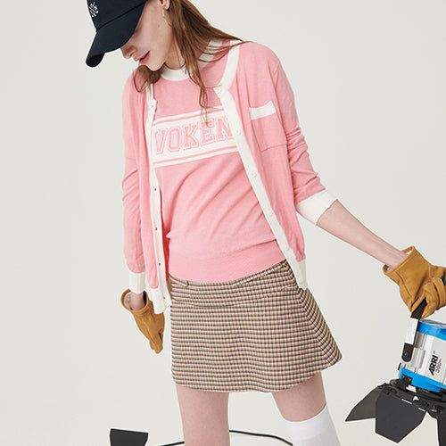 Logo jacquard knit set-up