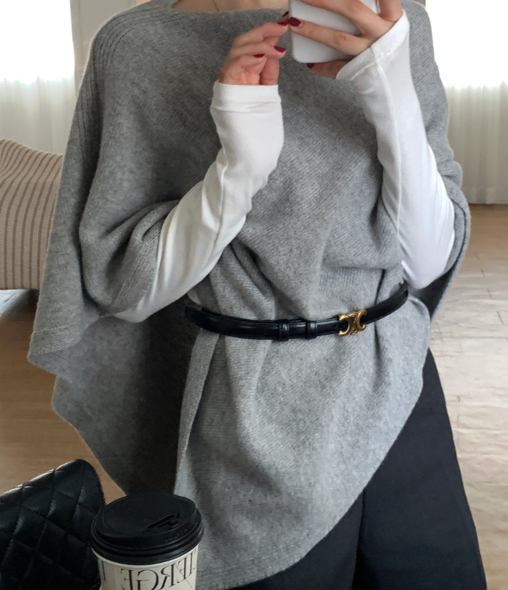 Vice Cashmere Knit Cape / 5 colors