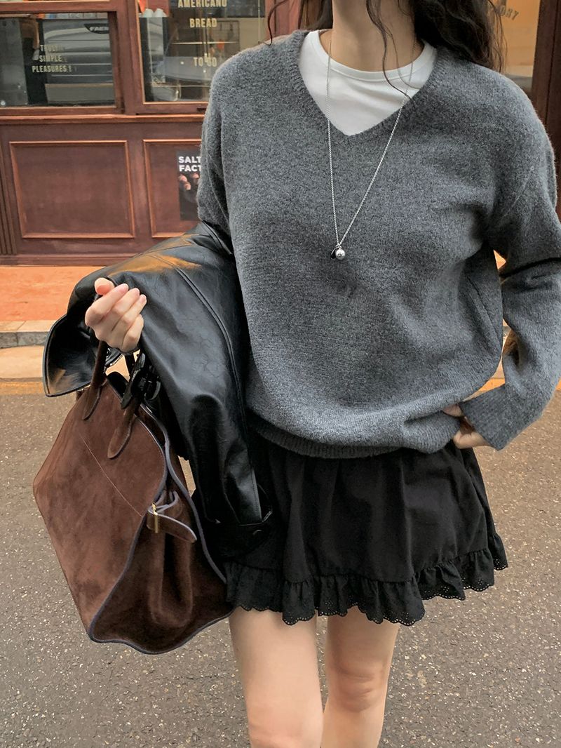 [MADE] Versi lace frill mini skirt