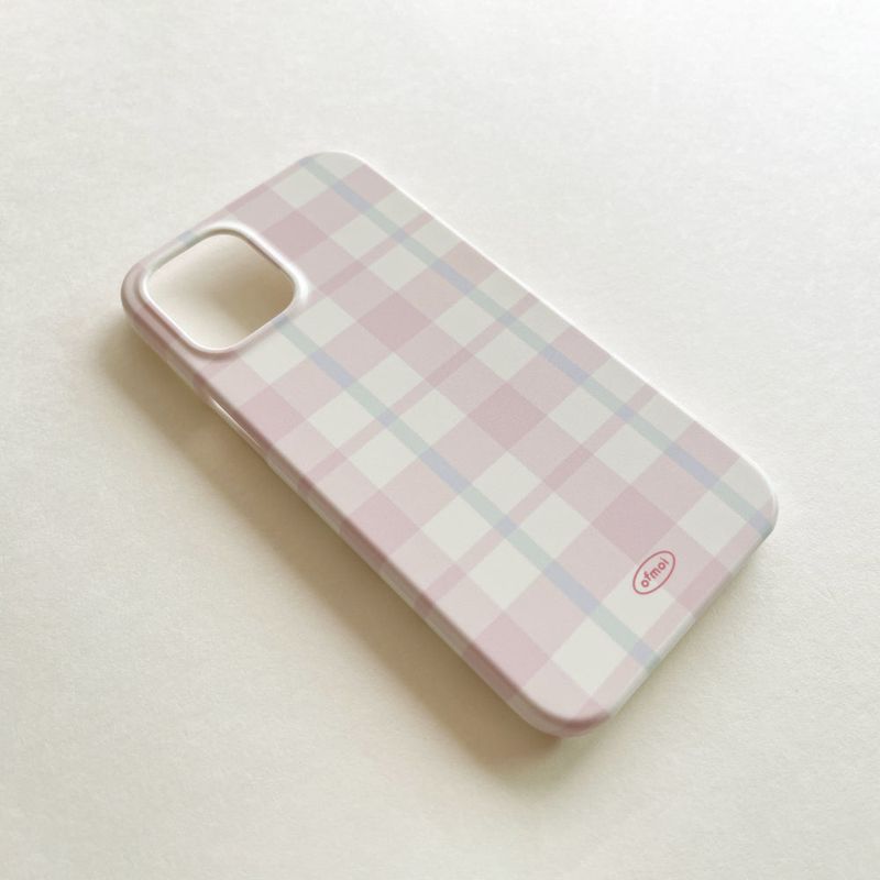 cozy pink hard matte phone case