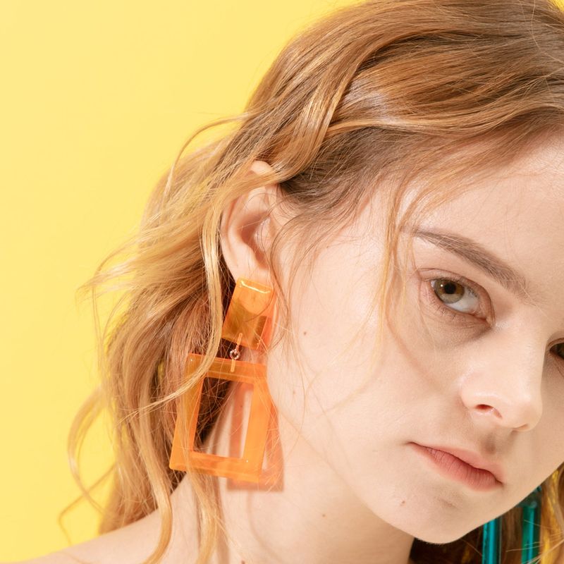 Crystalsquare - Neon Orange