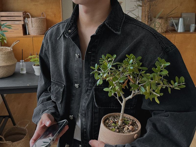 ASCLO Pocket Denim Shirt Jacket (2color)