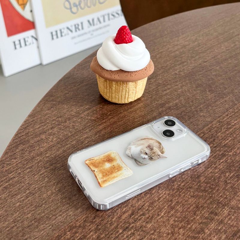 Cat bread gel hard case