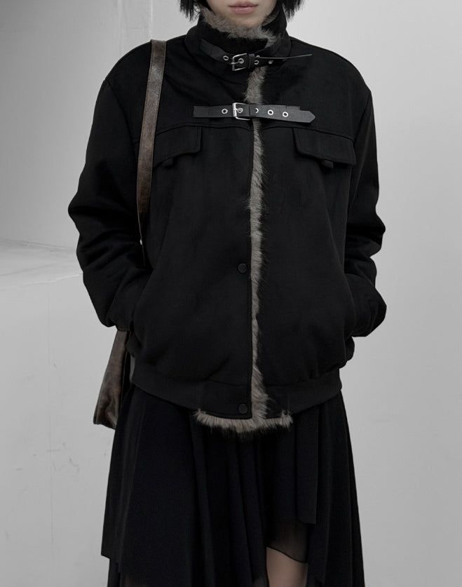 Recho Adjust Fur Suede Jacket
