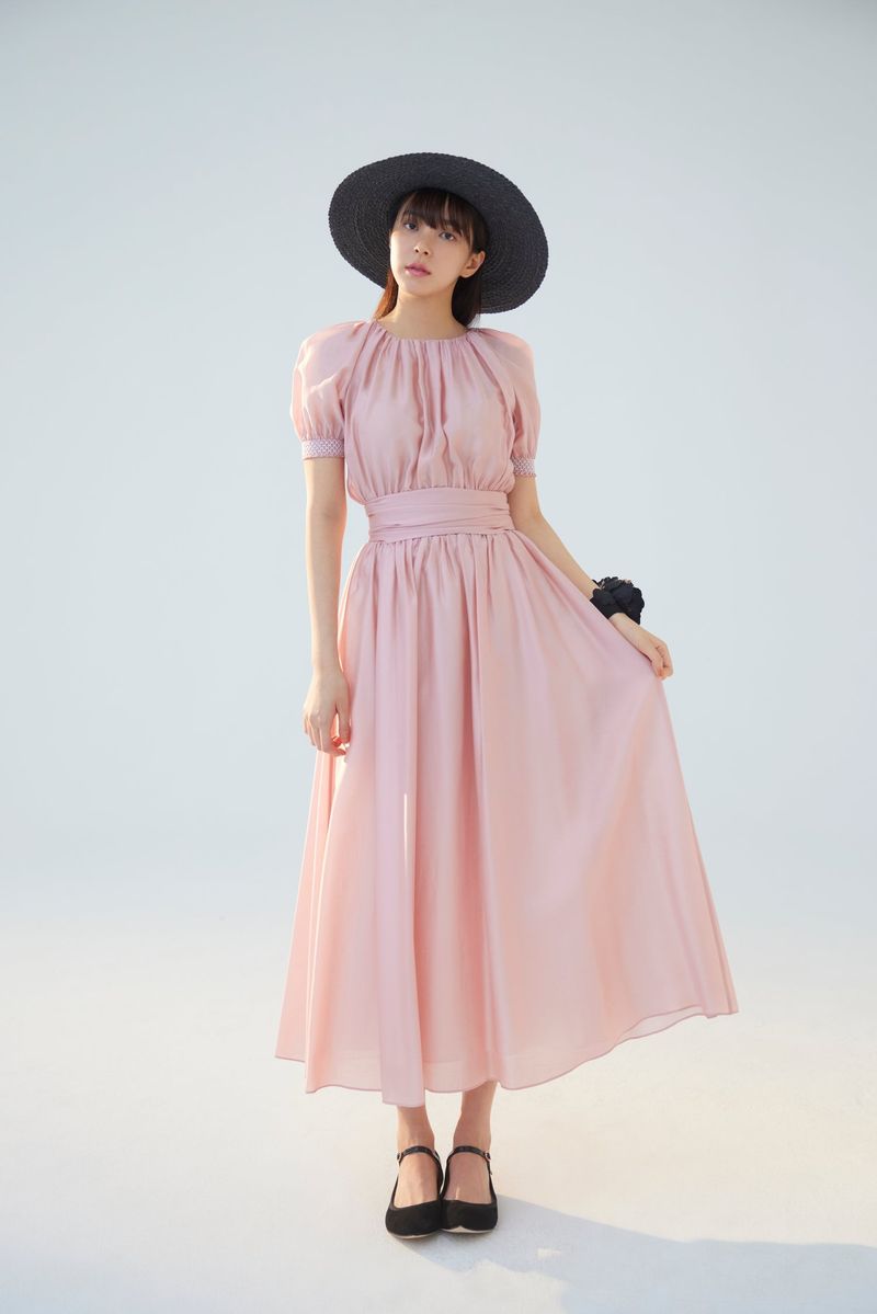 NO.4 DRESS - PINK ROSE