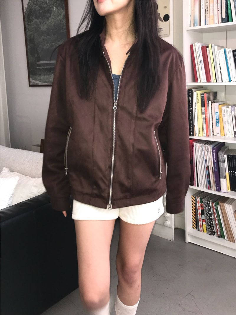 Thenib(ザニブ)の「Suede harrington Jacket (Jackets/Outerwear)」