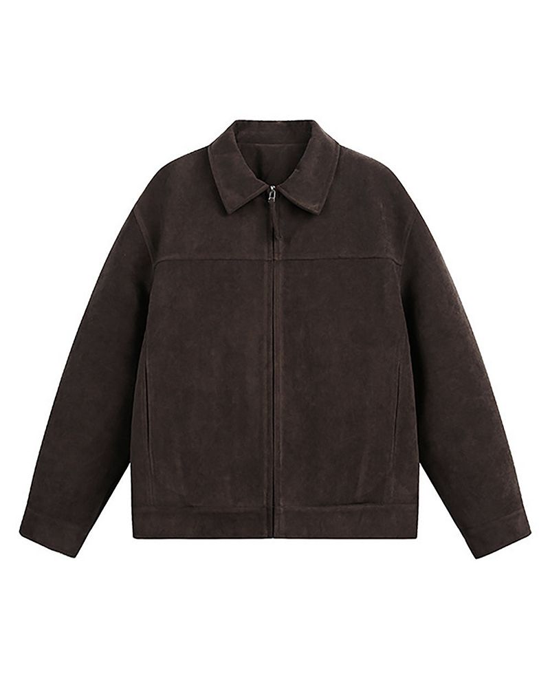 Luna suede padding jacket