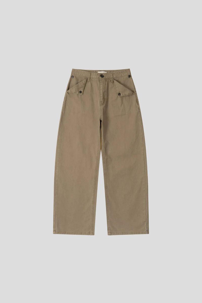 Mist Dyeing Button Pants