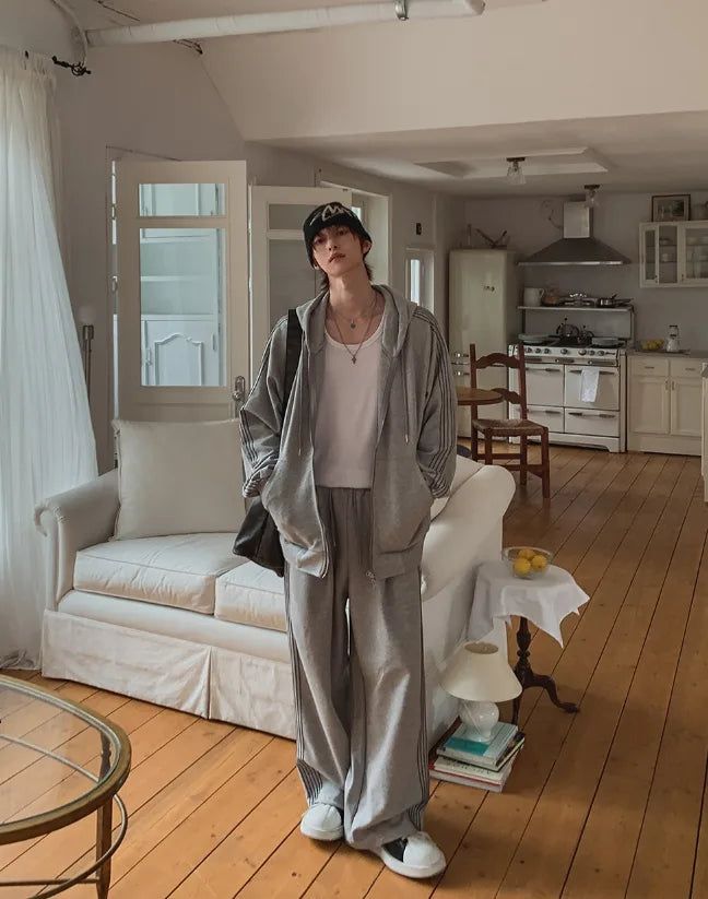 Kevin Track Wide Sweatpants