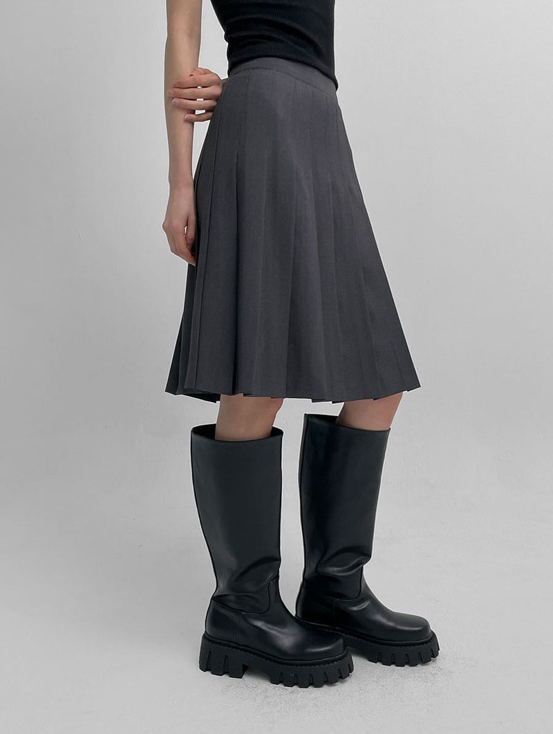 [MADE] Loris Pleated Midi Skirt