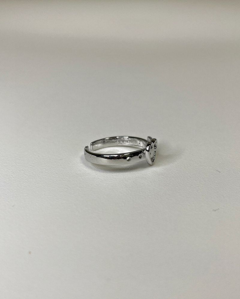 heart belt ring (925silver)