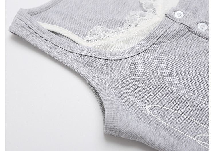 Evania Crest Lace Tank