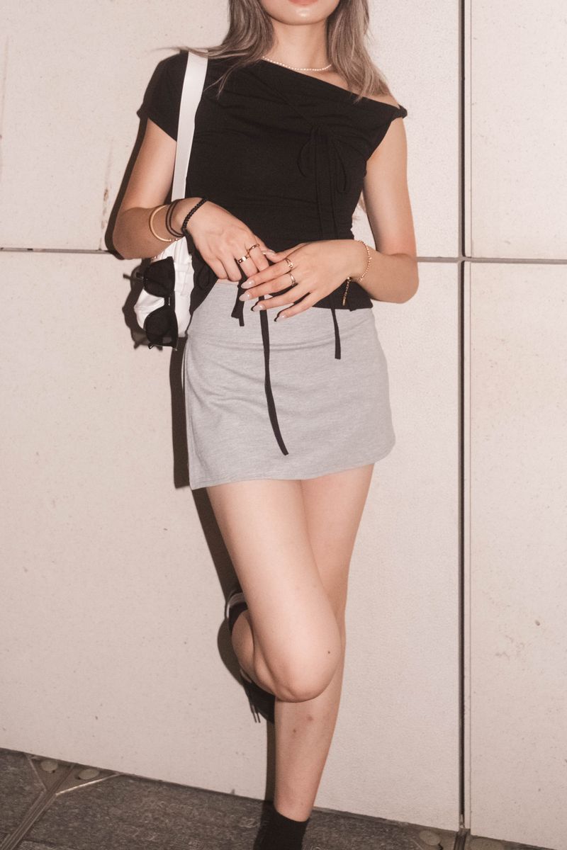 Under Cover Mini Skirt - Grey