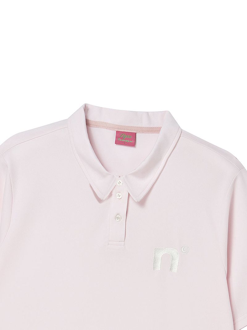 OVERSIZED WING POLO SHIRT PINK