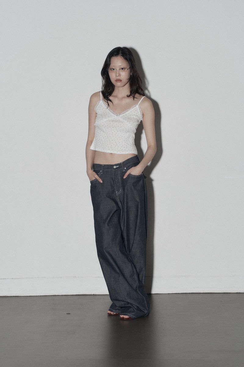 fl lace top (white)