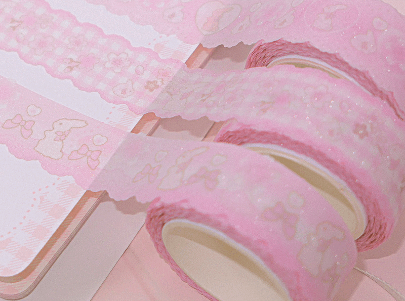 cherry blossom rabbit ♡ masking tape