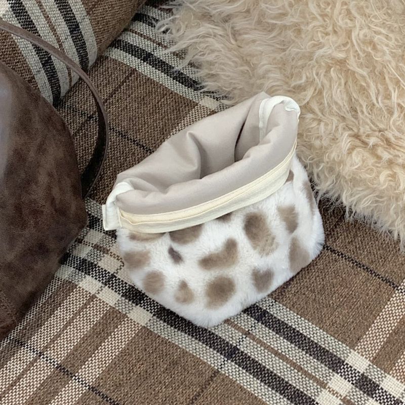 classic pouch_fur cow brown