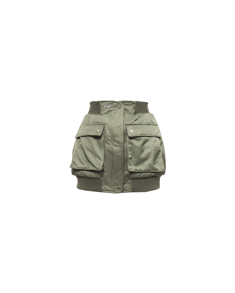 ZERO GRAVITY BOMBER MINI SKIRT