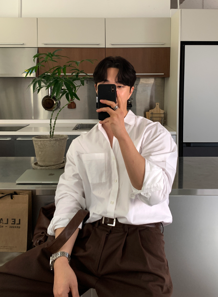 Logane Basic Oxford Overfit Shirt