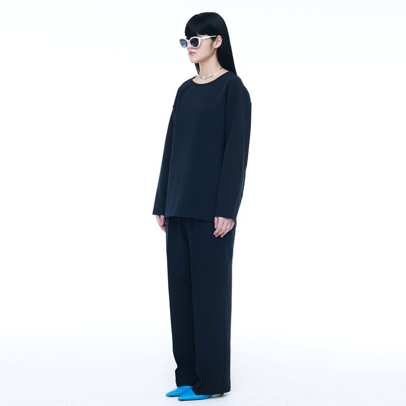WOVEN T-SHIRT NAVY