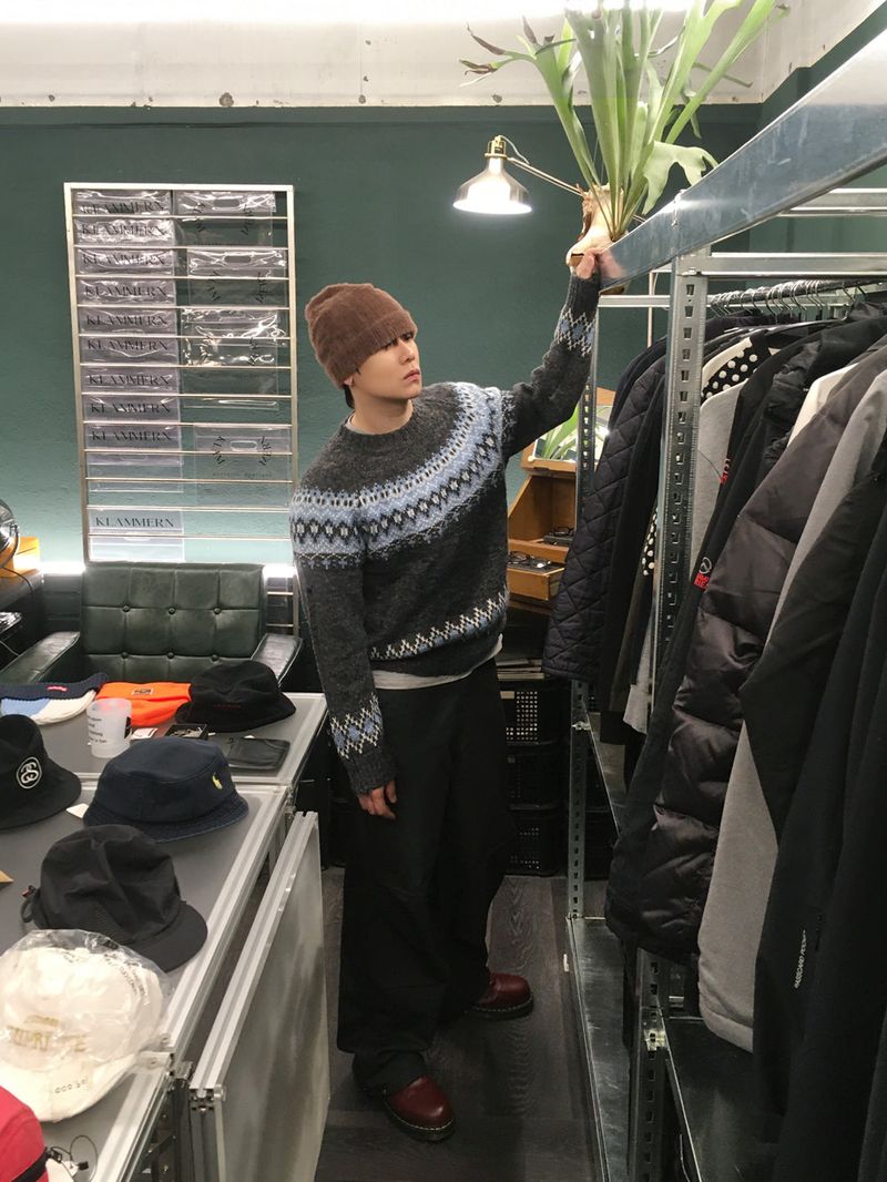 No.1522 damage D nordic KNIT (4color)