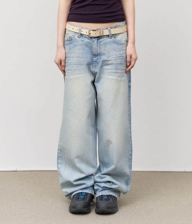 HIFIFNK(ハイファイファンク)の「Bake Washed Embo Denim(Pants)」