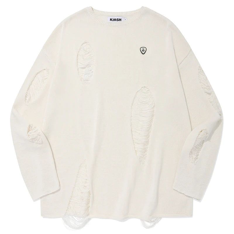 PICK WAPPEN DAMAGE SUMMER KNIT - IVORY 