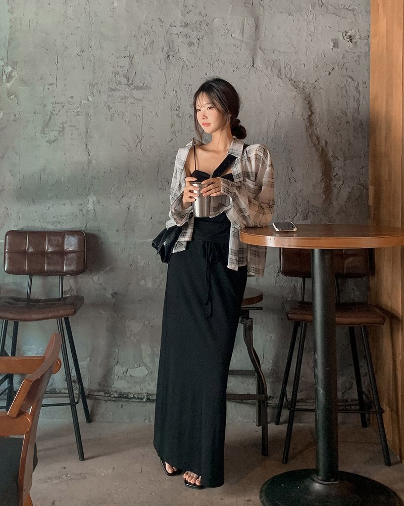 MAYBINS(メイビンス)の「Ri-Lu Banded Long Skirt(Skirts)」