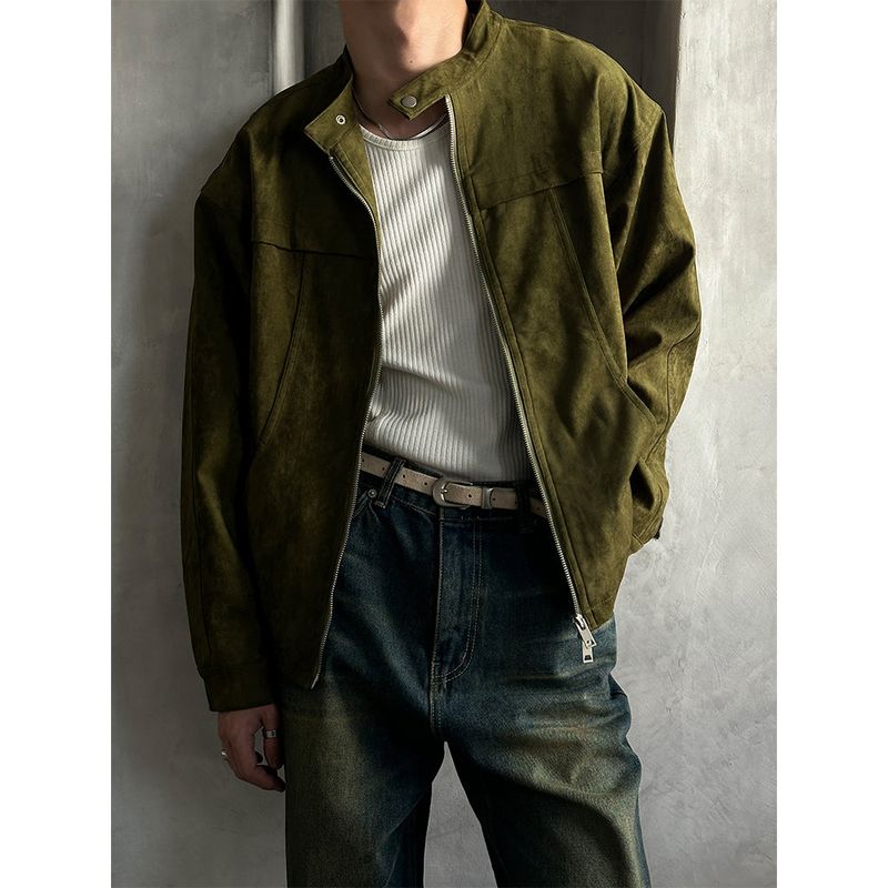 [F/W] スエードチャイナ2wayジャケット(カラー)