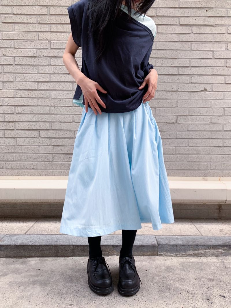 ASSEMBLY PLEATED SKIRT