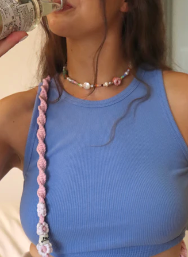 【MADE】Ceramic Donut & Freshwater Pearl Necklace