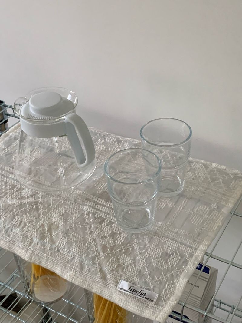 Cross-stitch pattern kitchen cloth